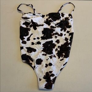 Motel Bodice Cow Hide Bodysuit